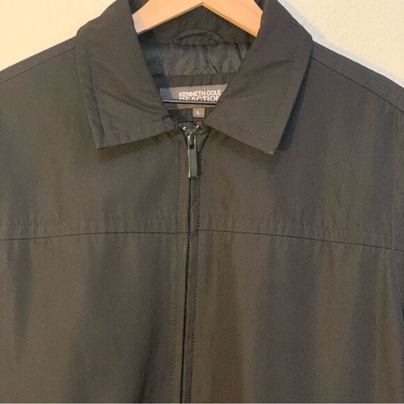 KENNETH COLE REACTION Jacket Men’s L Black Full Zip Inner Outer Pockets. - Picture 3 of 16